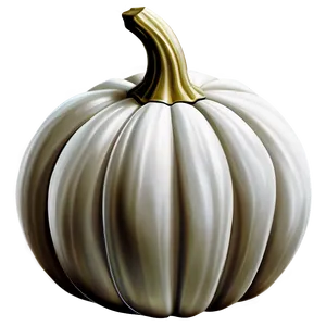 White Pumpkin Illustration Png 06212024 PNG image