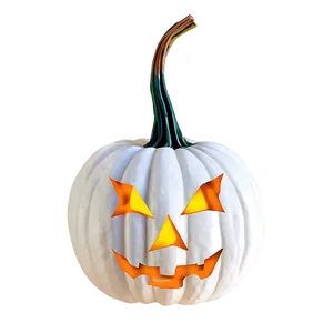 White Pumpkin Lantern PNG 16