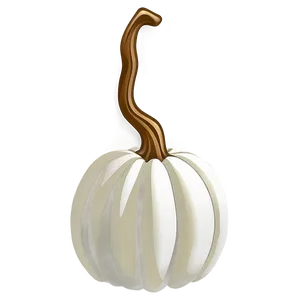 White Pumpkin Outline PNG 40 PNG