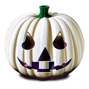White Pumpkin Outline PNG Gwu41