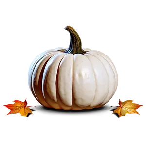 White Pumpkin Scene PNG 06212024