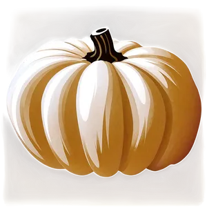 White Pumpkin Silhouette Png Cdu PNG image