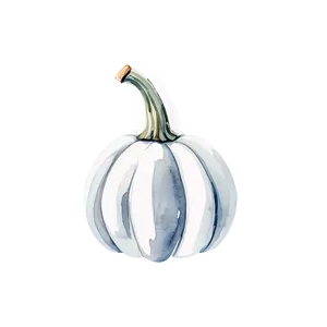 White Pumpkin Watercolor PNG Isw PNG