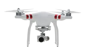 White Quadcopter Dronewith Camera