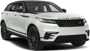 White Range Rover Velar Side View PNG image