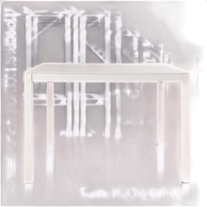 White Rectangular Table PNG Xew