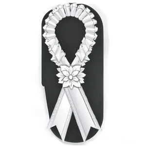 White Ribbon Rosette Award Png 9 PNG image