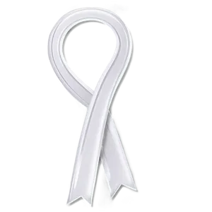 White Ribbon Sash Award Png 06122024 PNG image