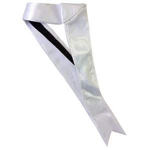 White Ribbon Sash Award Png Rwp76 PNG image