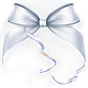 White Ribbon Swirl Decoration Png 5 PNG image