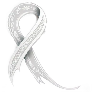 White Ribbon Swirl Decoration Png 61 PNG image