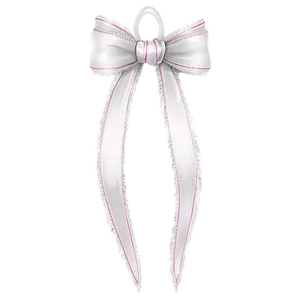 White Ribbon With Fringe Png 40 PNG image