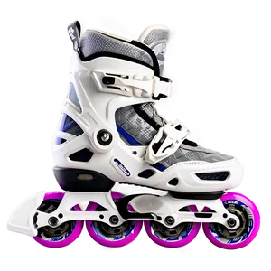 White Rollerblades PNG Bww87