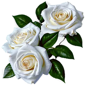 White Roses Flowers Png 64 PNG image