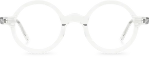 White Round Glasses Transparent Background PNG image