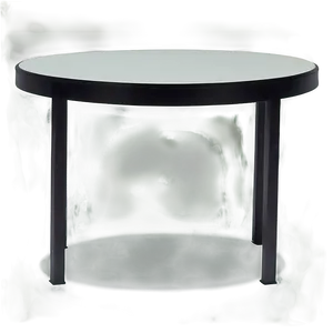 White Round Table PNG 06122024