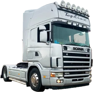 White Scania164 L580 Topline Truck