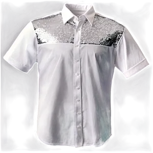 White Sequin Shirt Png Usb29 PNG image