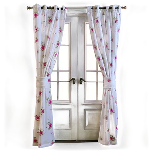 White Shabby Chic Curtains PNG Hgl78 PNG