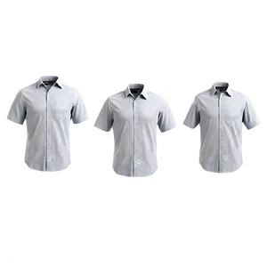 White Short Sleeve Shirt Png 45 PNG image