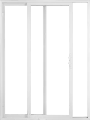 White Sliding Glass Door PNG image
