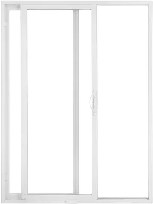 White Sliding Glass Door PNG image