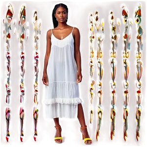 White Slip Dress Simplicity PNG 06212024 PNG