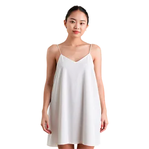 White Slip Dress Simplicity PNG Upi71 PNG
