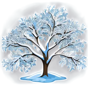 White Snow Tree Png 2 PNG image