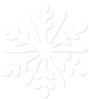 White Snowflake Black Background PNG image