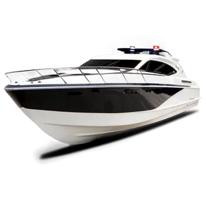 White Speed Boat Png Qvd97 PNG image