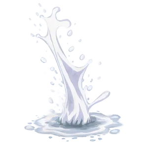 White Splash Drawing PNG Jan
