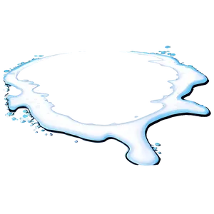 White Splash Outline PNG 96 PNG
