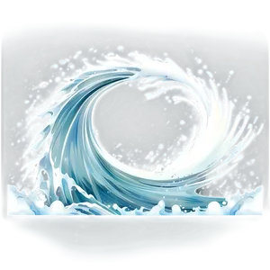 White Splash Wave PNG 06122024