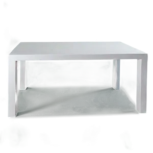 White Square Table PNG Qix