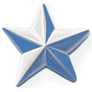 White Star With Shadow Png 05042024 PNG image