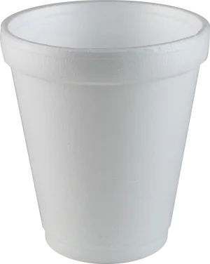 White Styrofoam Cup Isolated PNG image