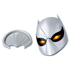 White Superhero Mask PNG 06272024