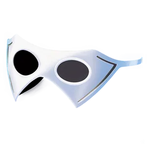 White Superhero Mask PNG 57