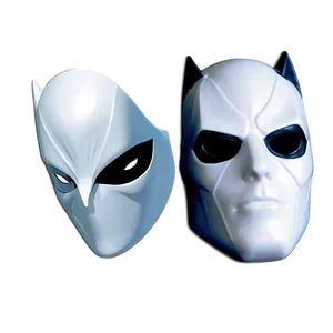 White Superhero Mask PNG 73