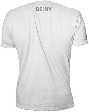 White T Shirt Back View PNG image