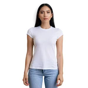 White T-shirt For Women Png 25 PNG image