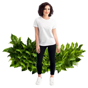 White T-shirt For Women PNG Myk