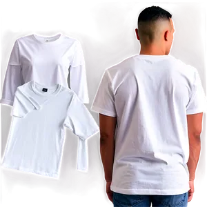 White T-shirt Mockup Bundle PNG Ben