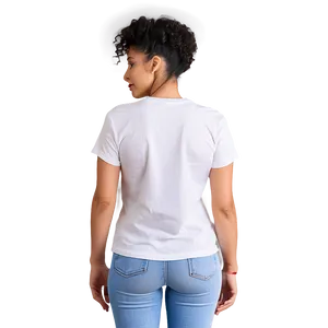 White T-shirt Mockup For Designers PNG 06132024