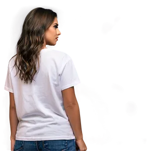 White T-shirt Mockup Side View PNG Cit PNG