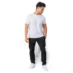White T-shirt Side View PNG 05252024