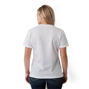 White T-shirt Top View PNG 05252024