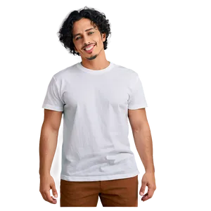 White T-shirt With Logo Mockup Png Hpe24 PNG image