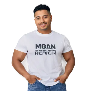 White T-shirt With Logo Space PNG Alj PNG